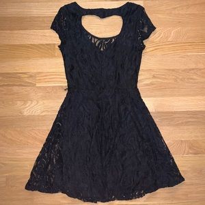 Lace Heart Back Dress